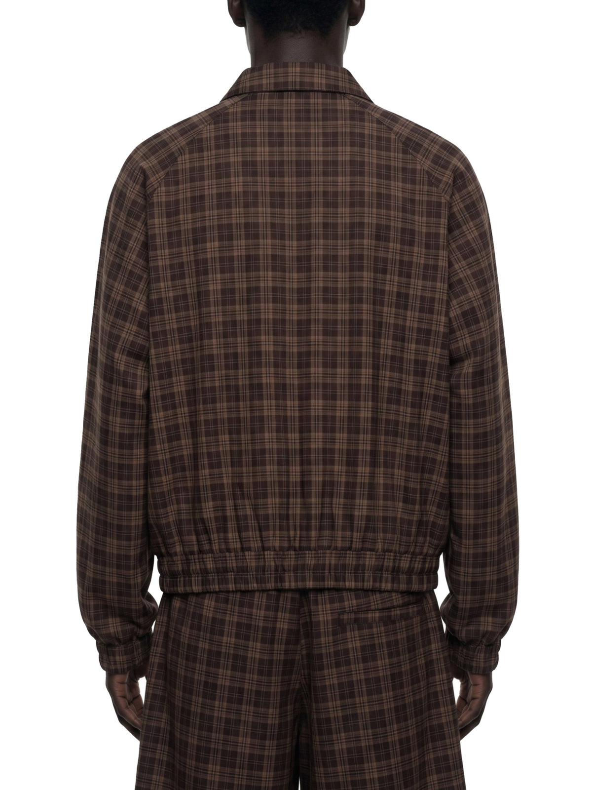 Unisex Plaid Full-Zip Track Jacket
