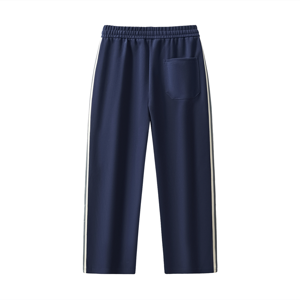 Contrast Side-Stripe Straight-Leg Pants V2