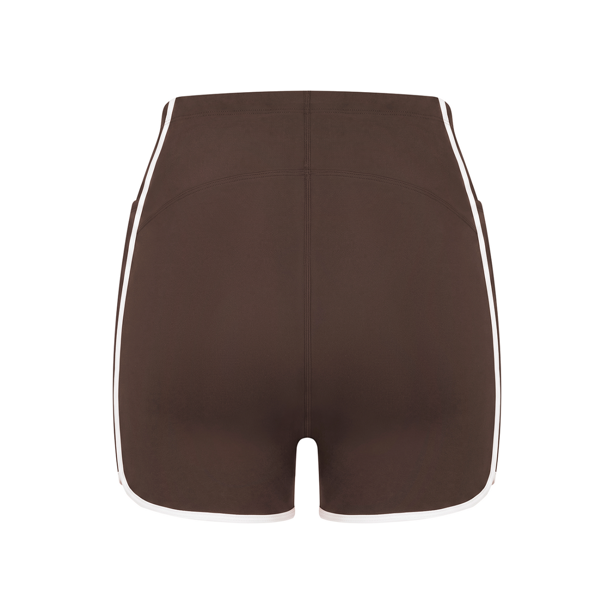 Off Script Women’s High-Rise Contrast-Piped Yoga Shorts