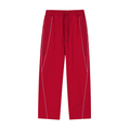 Reflective Stripe Straight-Leg Sweatpants