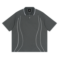 Unisex Raglan Piping Polo Shirt