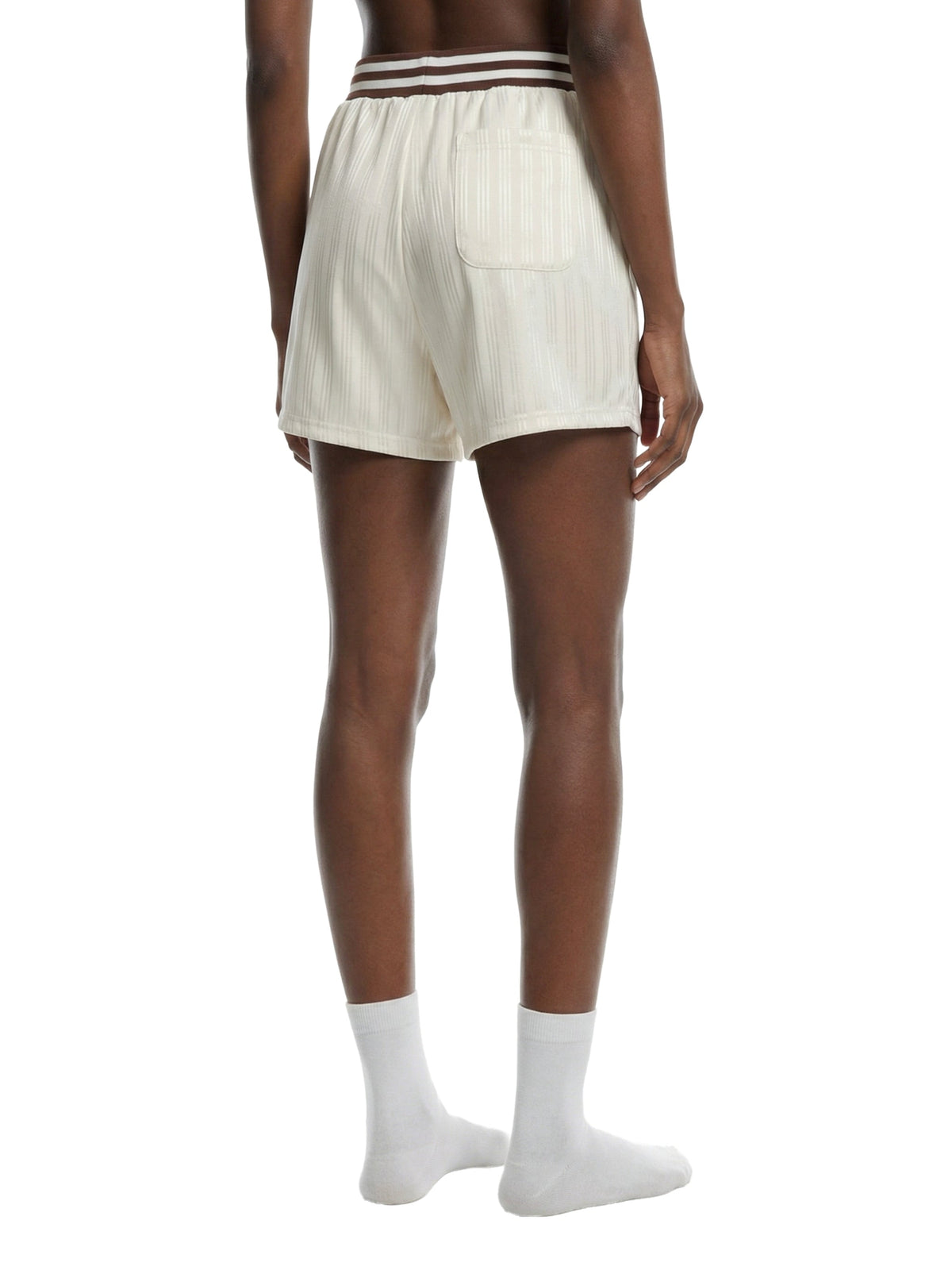 Unisex Striped Drawstring Shorts
