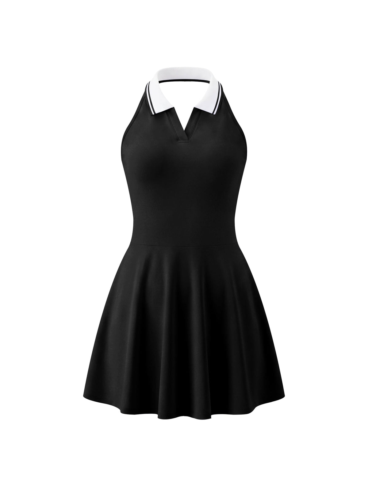 Women’s Collared Halter A-Line Tennis Dress