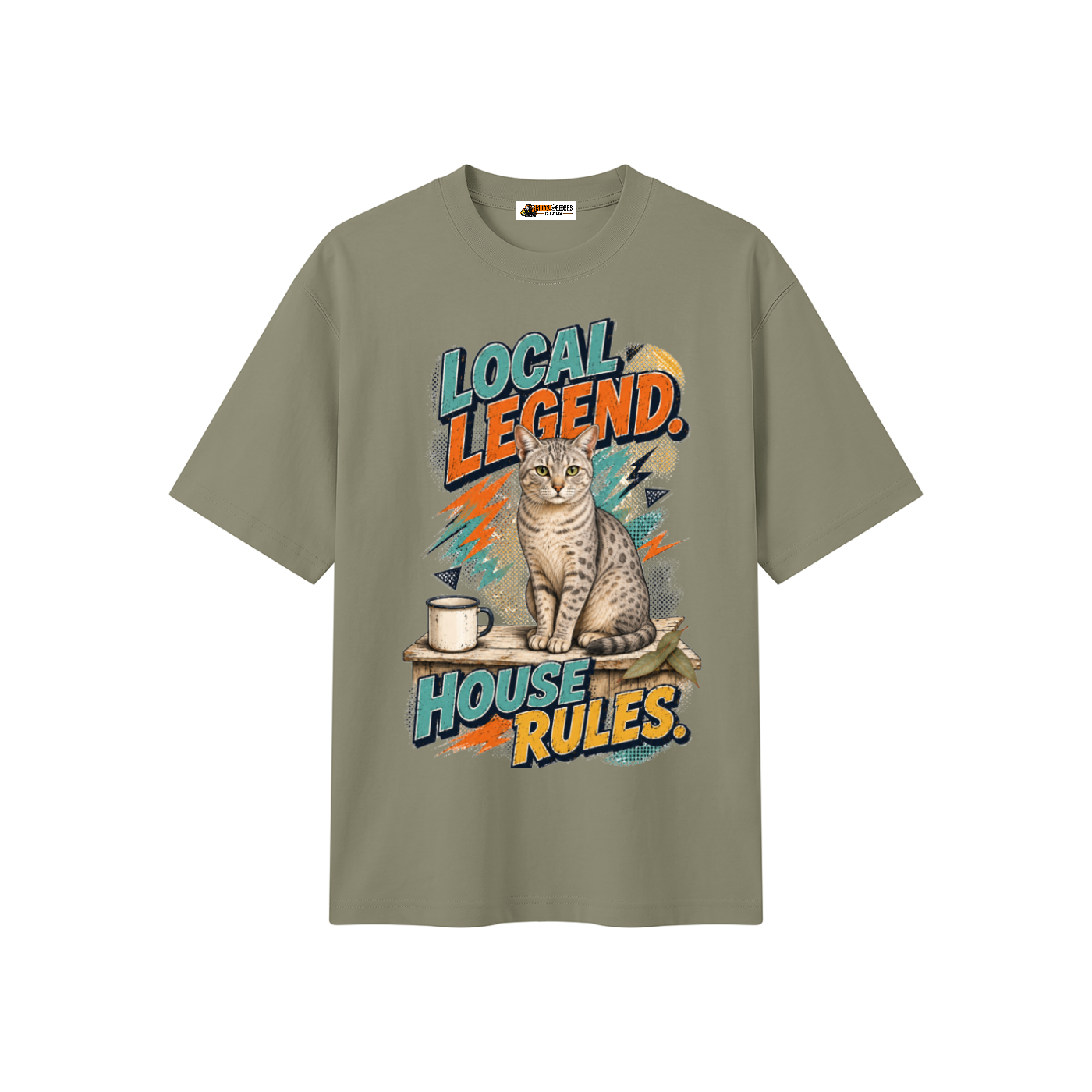 Local Legend House Rules Unisex Heavyweight Oversized T-Shirt