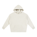 Unisex Oversize Fleeced Hoodie – Oat Grey front