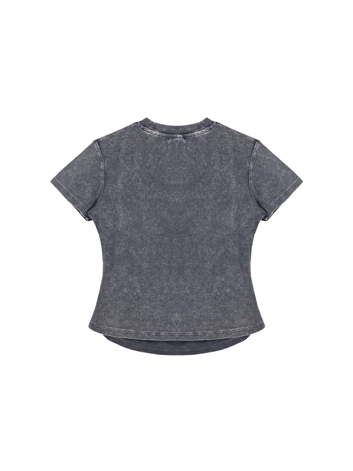 Vintage Washed Bodycon Cotton T-Shirt