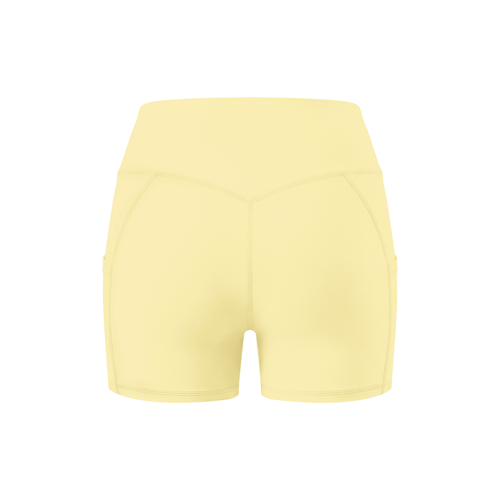 Off Script Women’s High-Rise Side-Pocket Yoga Shorts