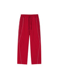 Reflective Stripe Straight-Leg Sweatpants