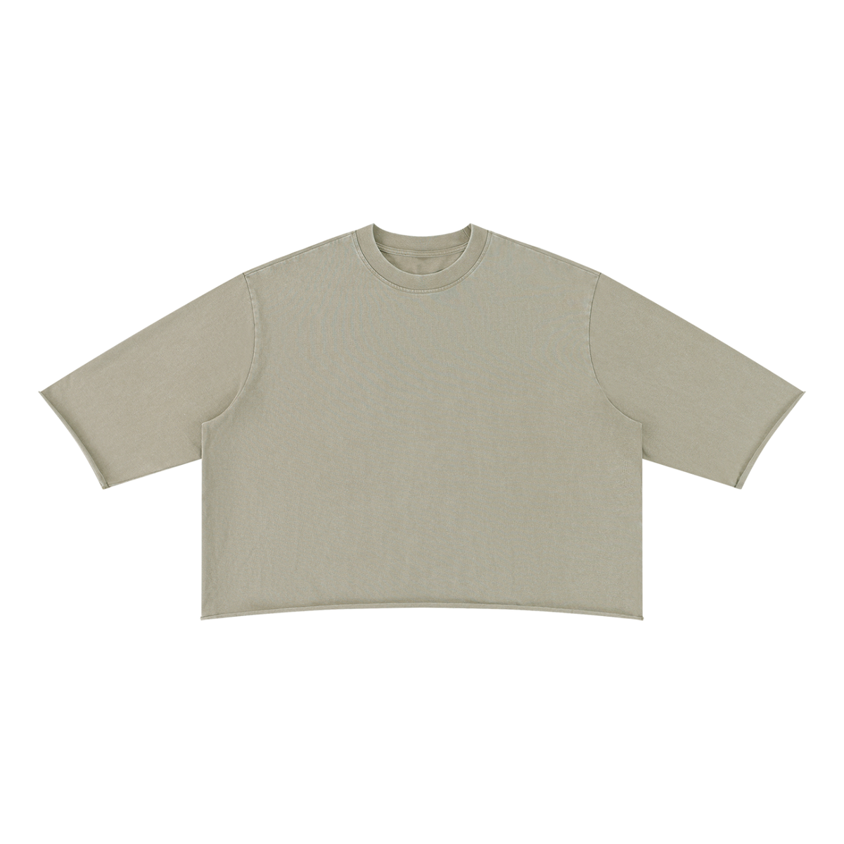 Unisex Mineral Wash Raw Hem Boxy T-Shirt