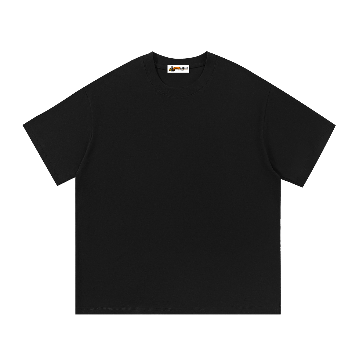 Essential cotton T-shirt in black