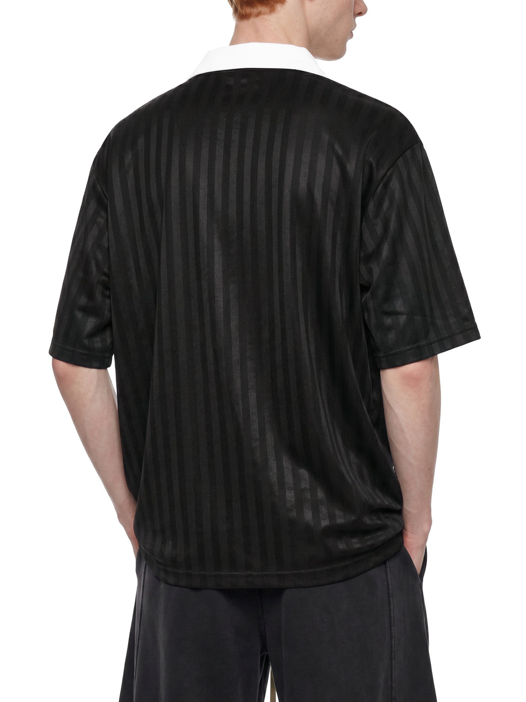 Unisex Contrast-Collar Striped Soccer Jersey gallery view