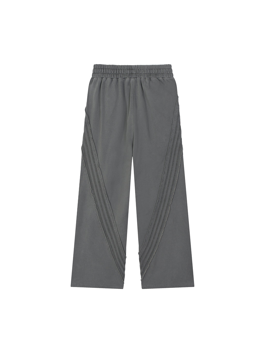 Snow Washed Tape Raw-Edge Sweatpants
