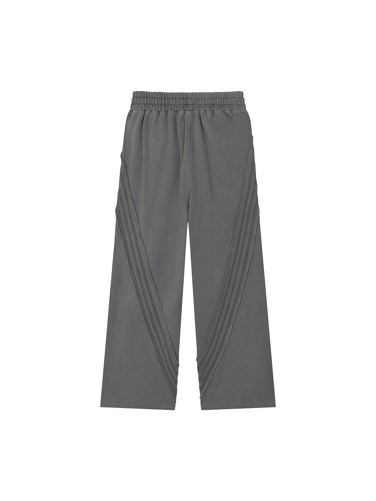 Snow Washed Tape Raw-Edge Sweatpants