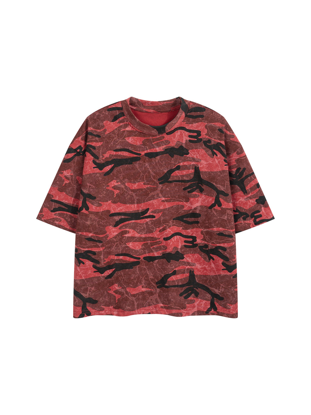 Unisex Boxy Camo Print T-Shirt