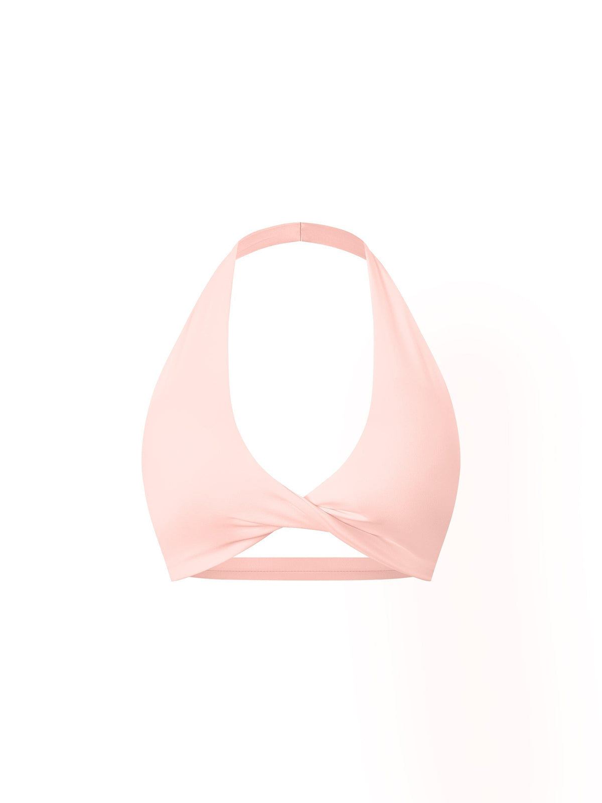 Women's Pleated Halter Sports Bra