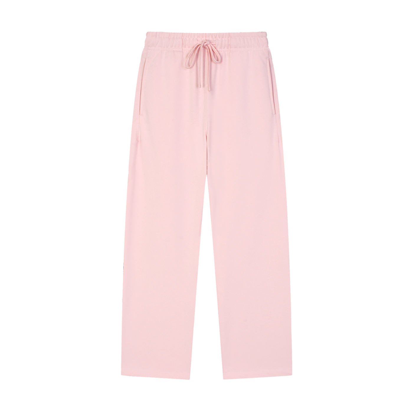Solid Colour Straight-Leg Sweatpants