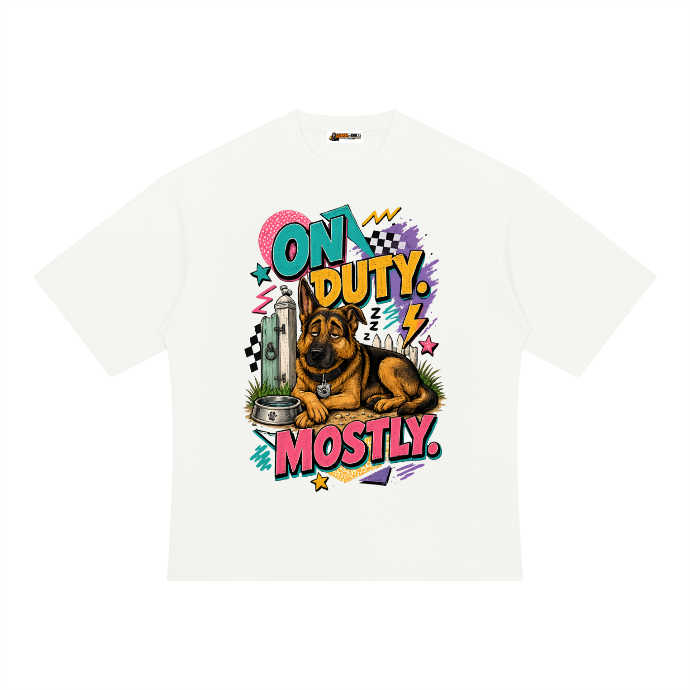 On Duty Mostly Unisex Heavyweight Oversized T-Shirt
