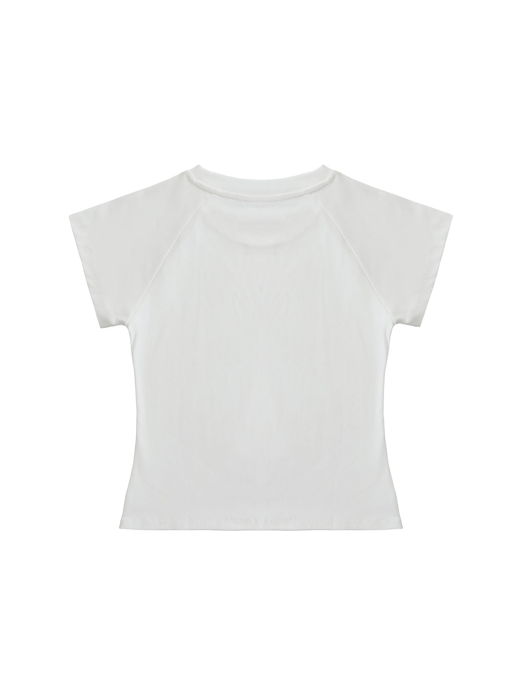 Solid Color Raglan Sleeve Crop Top