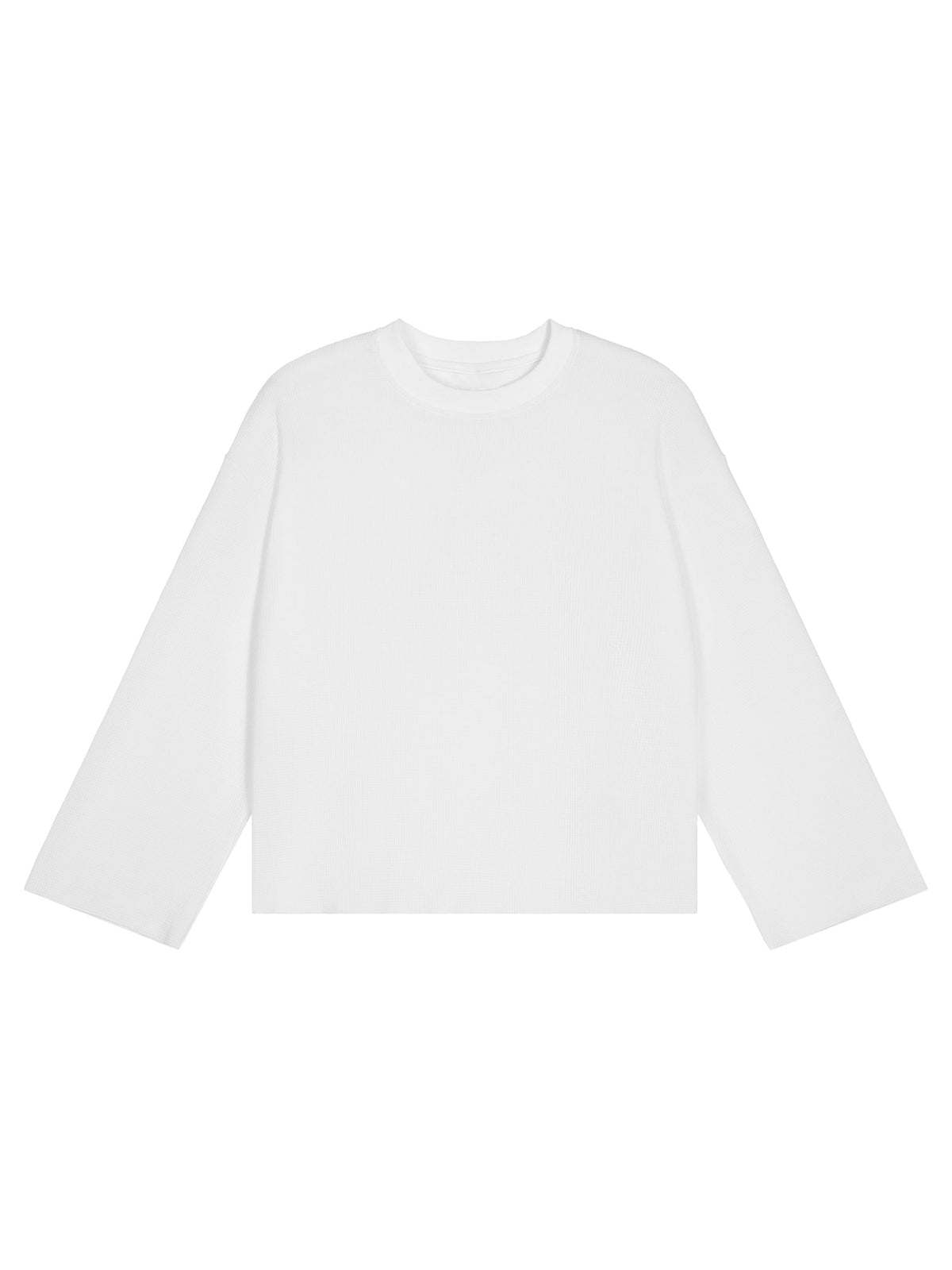 Unisex Waffle Raw Edge T-Shirt