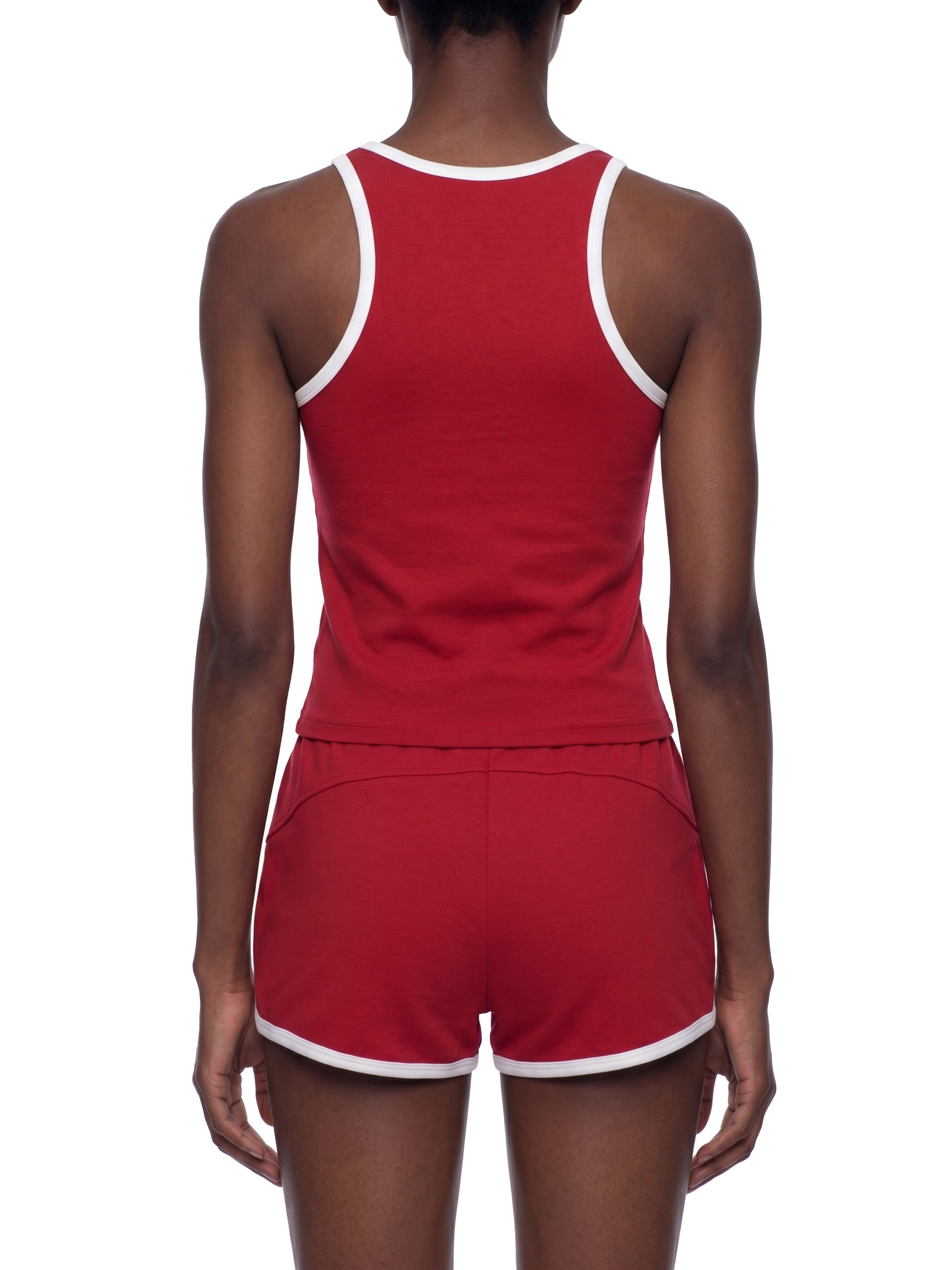Women’s Colour Block Cropped Tank Top