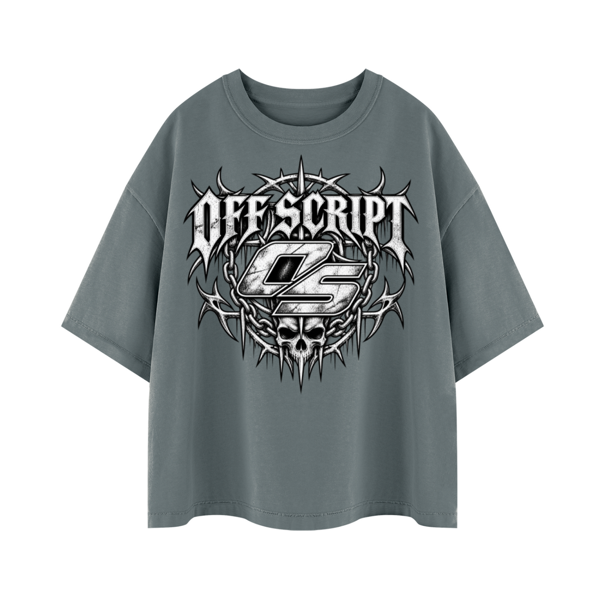 Off Script OS Tribal Vintage Wash Boxy T-Shirt