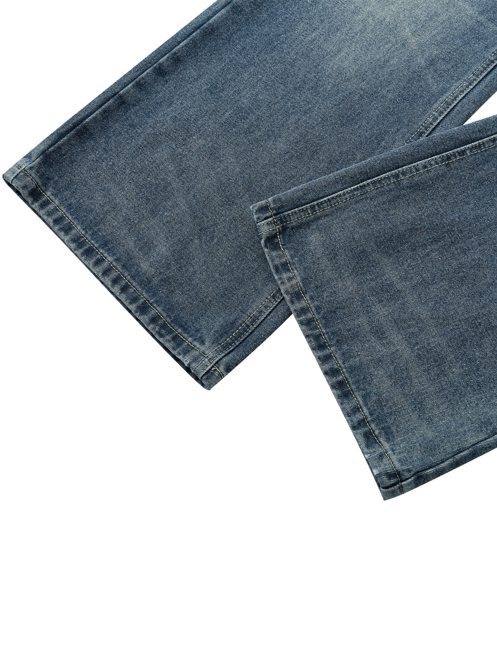 Men's Vintage Wash Denim Jeans
