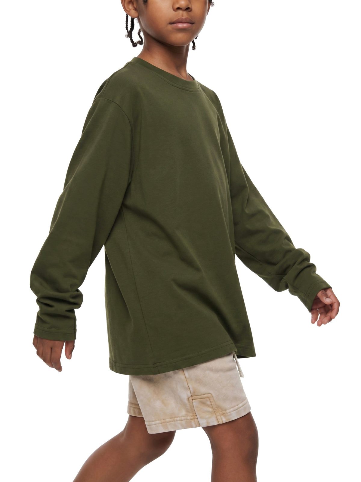 Kids' Drop-Shoulder Long-Sleeve T-Shirt
