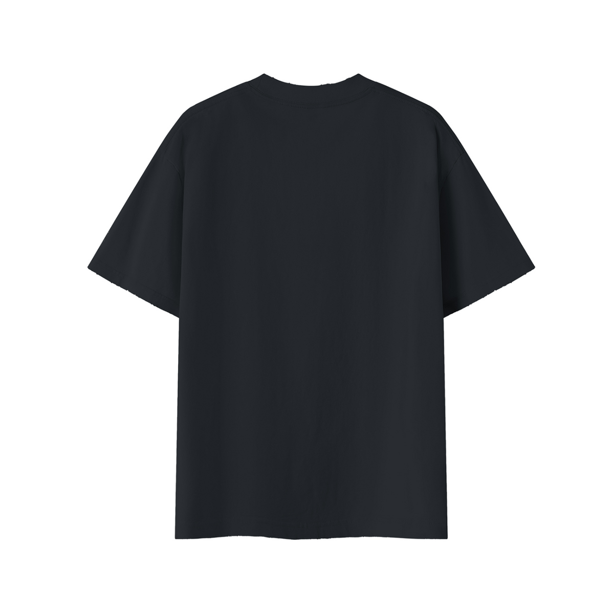 Off Script Gothic Skull Front-Print Vintage Wash Distressed T-Shirt