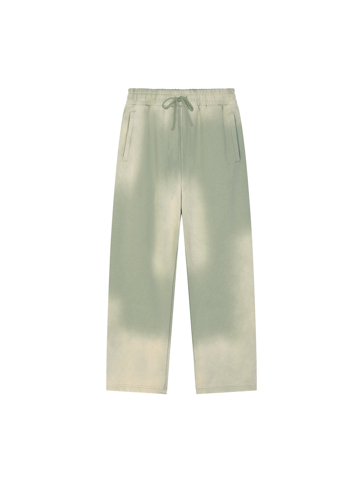 Sun Fade Raw-Edge Straight-Leg Sweatpants