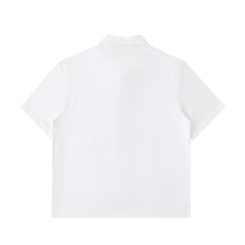 Half-Zip Cotton Polo Shirt gallery view