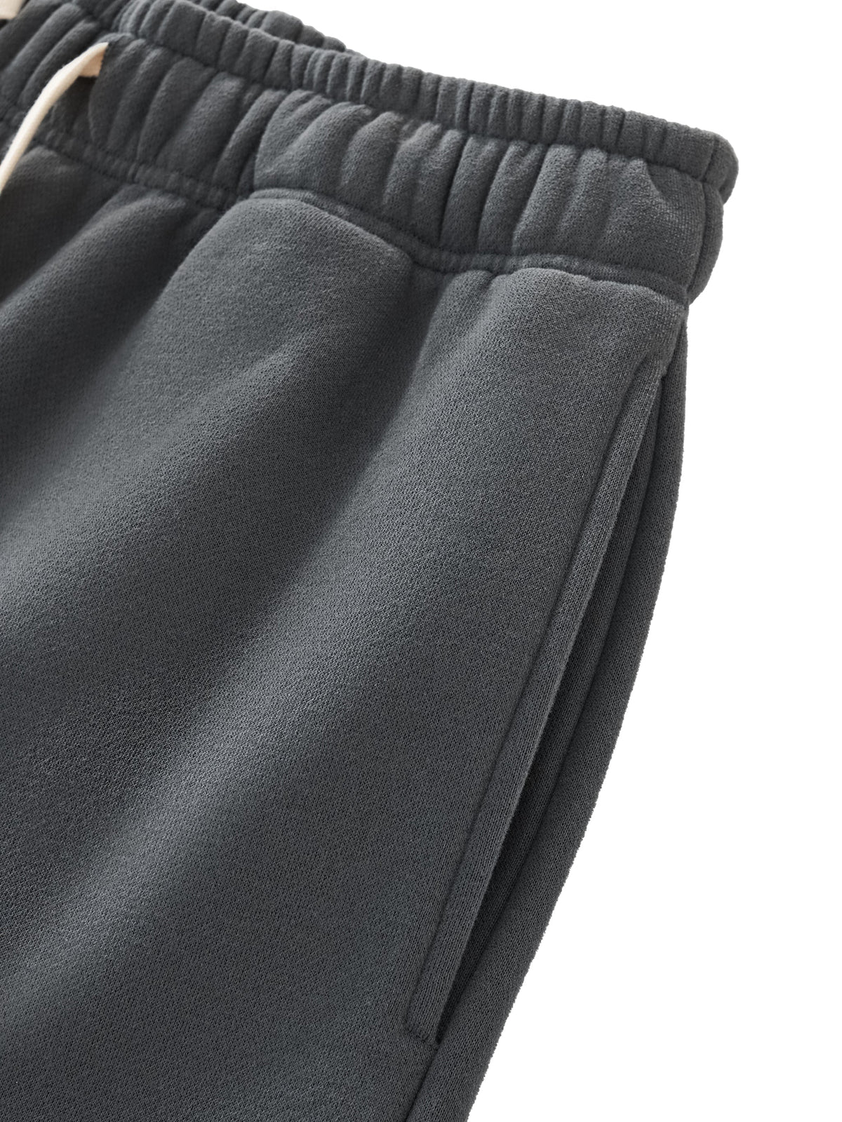 Relaxed Drawstring Three-Quarter Sweatpants