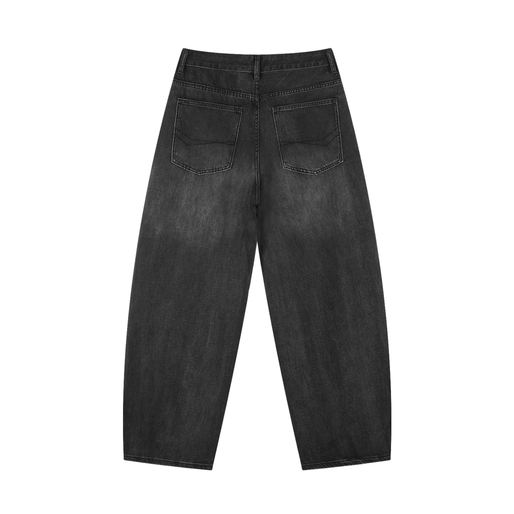Men’s Sunfade Vintage Wash Barrel Leg Jeans