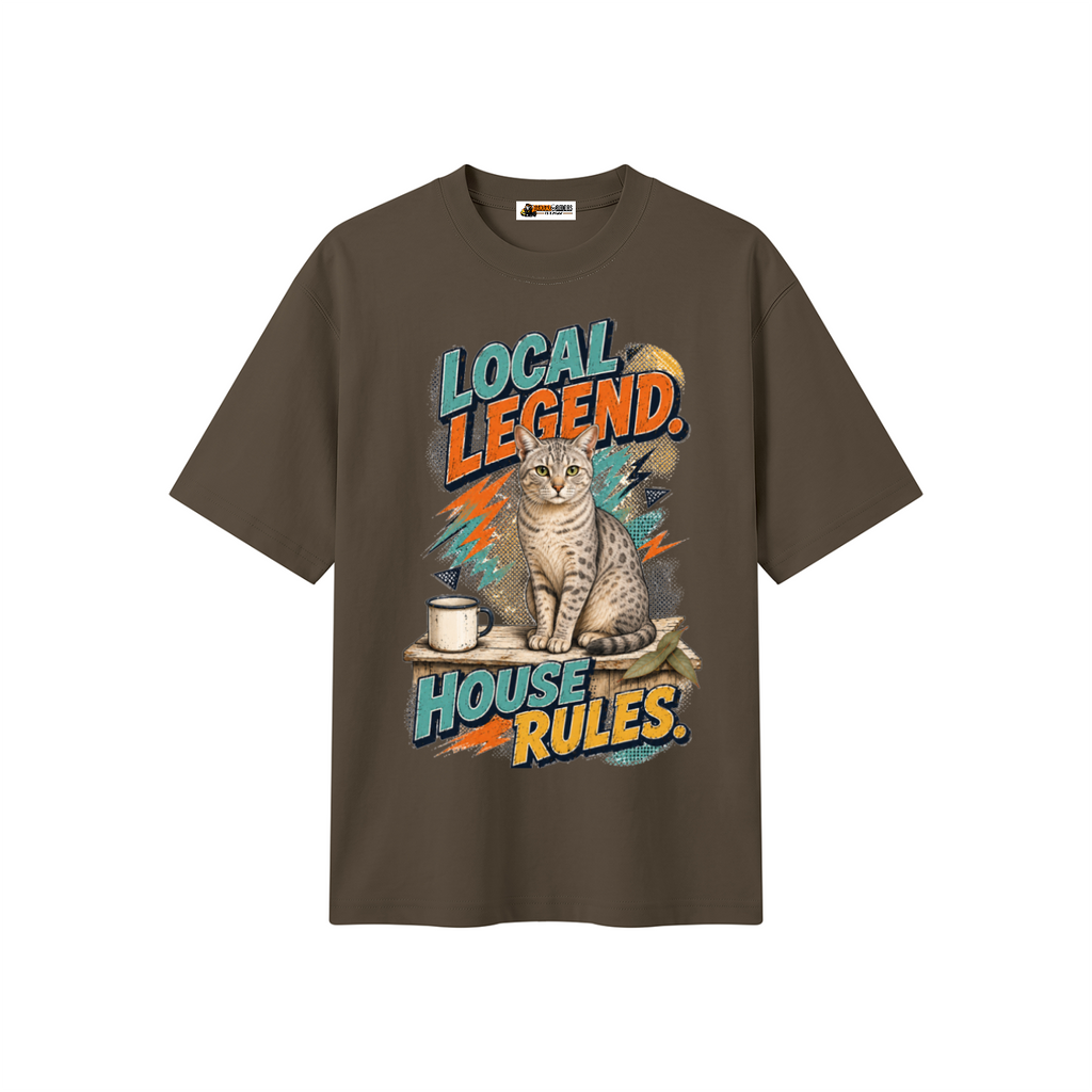 Local Legend House Rules Unisex Heavyweight Oversized T-Shirt