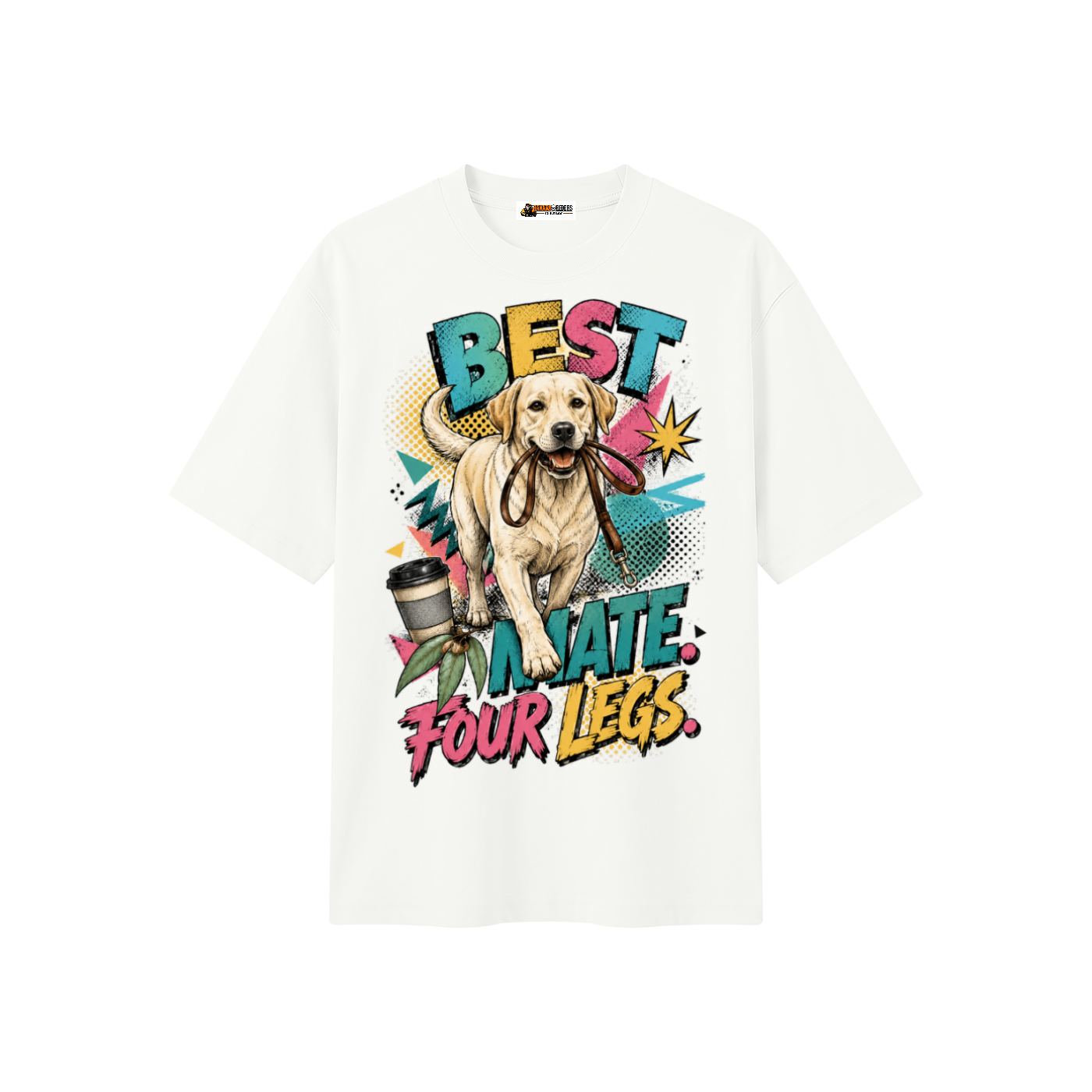 Best Mate Four Legs Unisex Heavyweight Oversized T-Shirt
