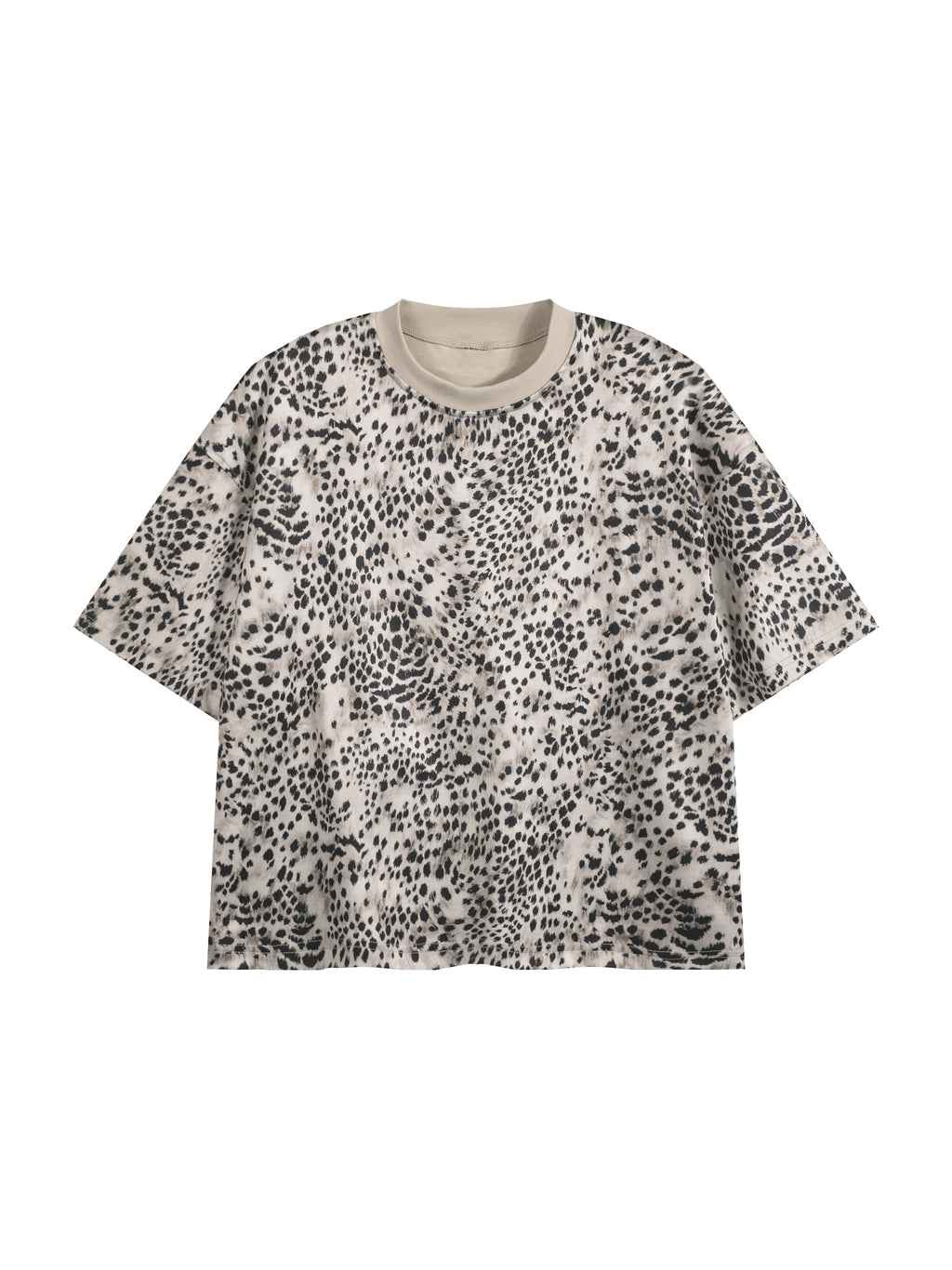 Unisex Leopard Print Boxy T-Shirt