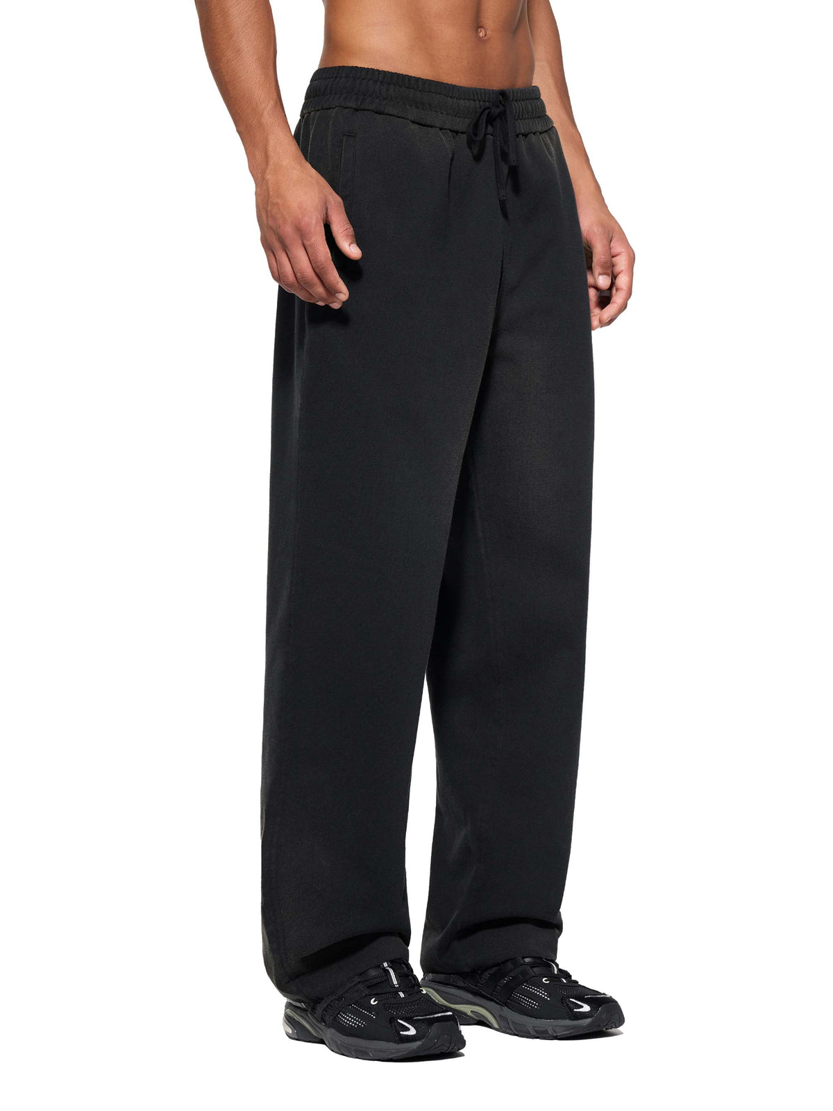 Sun Fade Raw-Edge Straight-Leg Sweatpants