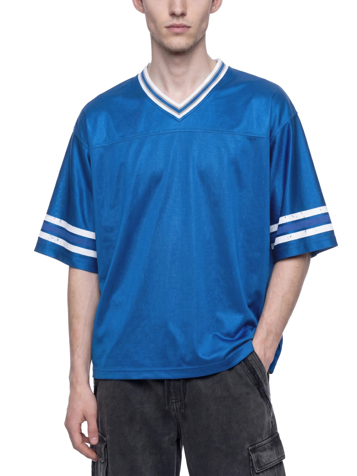 Unisex Boxy Striped Soccer Jersey