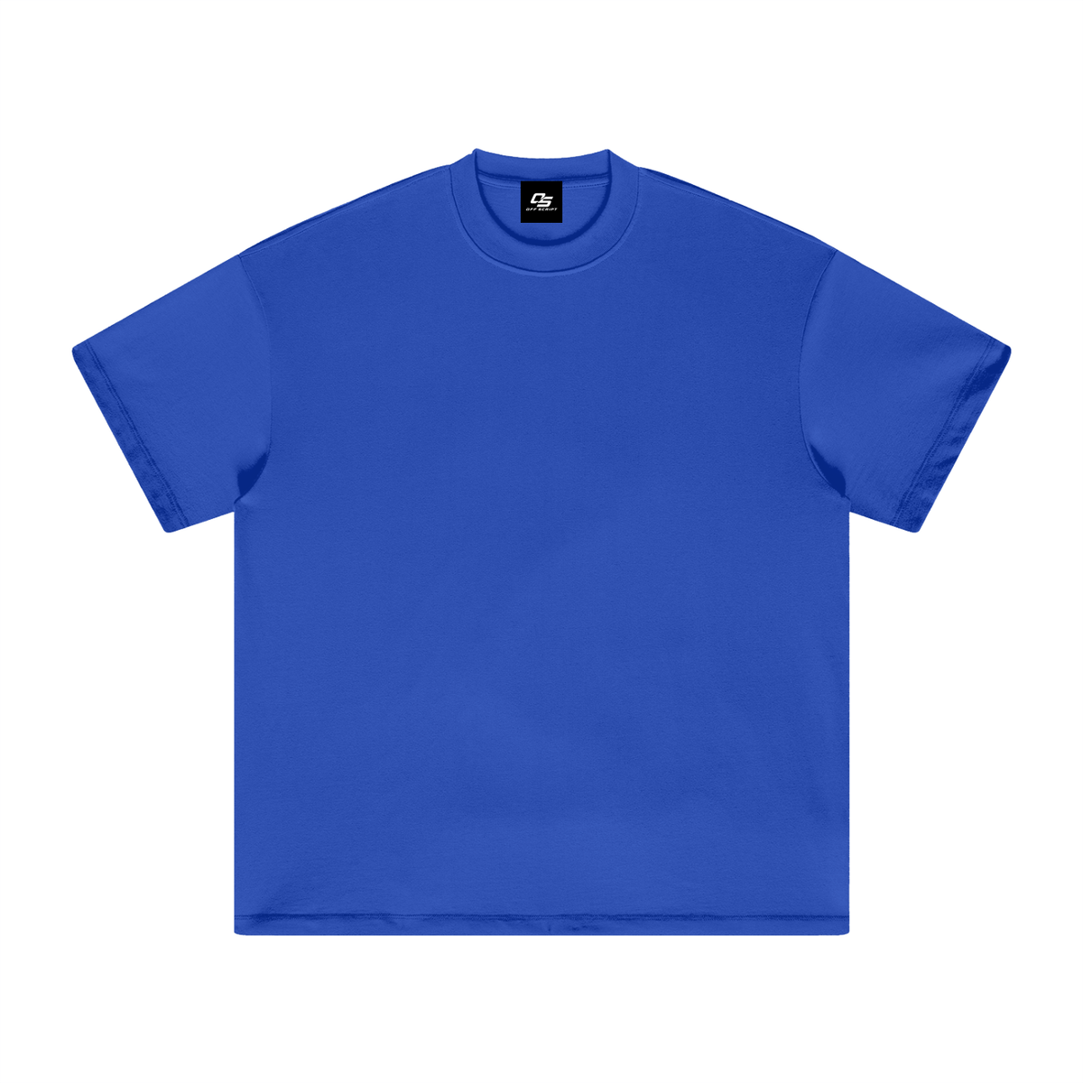 Unisex heavyweight Earth Tone T-shirt in Colourful Blue – front product view