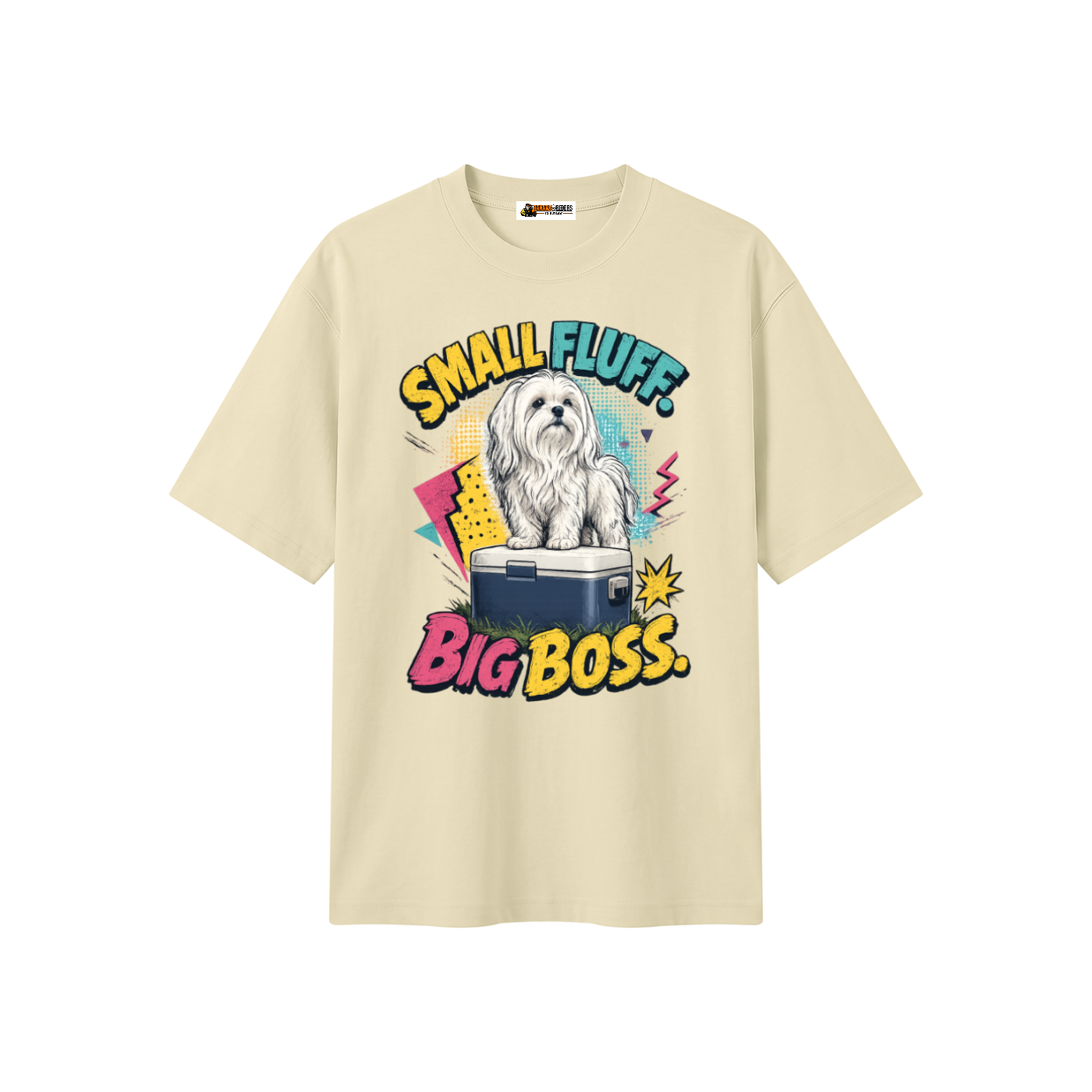 Small Fluff Big Boss Unisex Heavyweight Oversized T-Shirt
