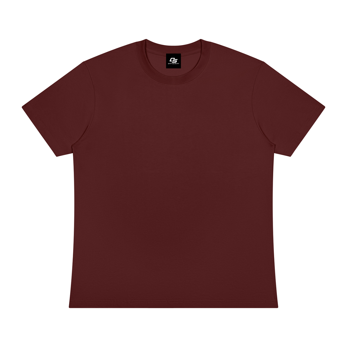 Off Script Sorona Crewneck T-Shirt - Jujube Red front view