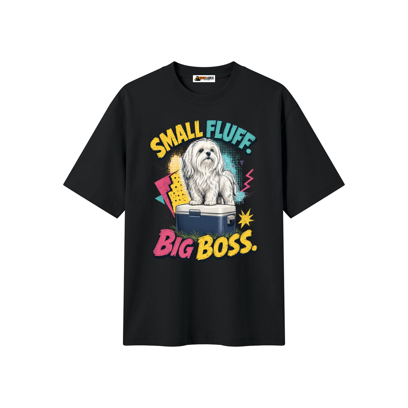 Small Fluff Big Boss Unisex Heavyweight Oversized T-Shirt