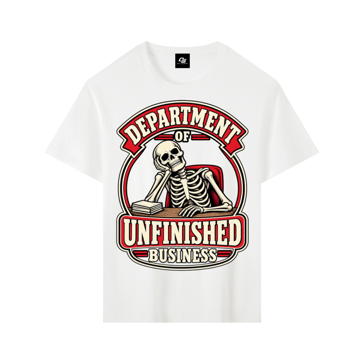 Department of Unfinished Business Pure Cotton Unisex T-Shirt