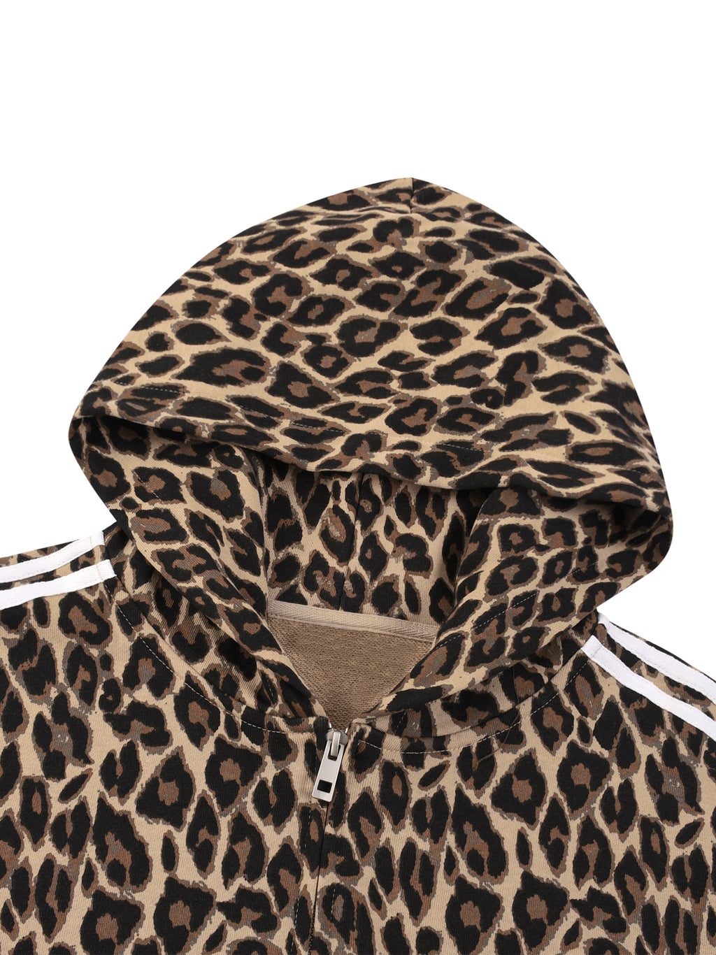 Unisex Leopard Full Zip Hoodie