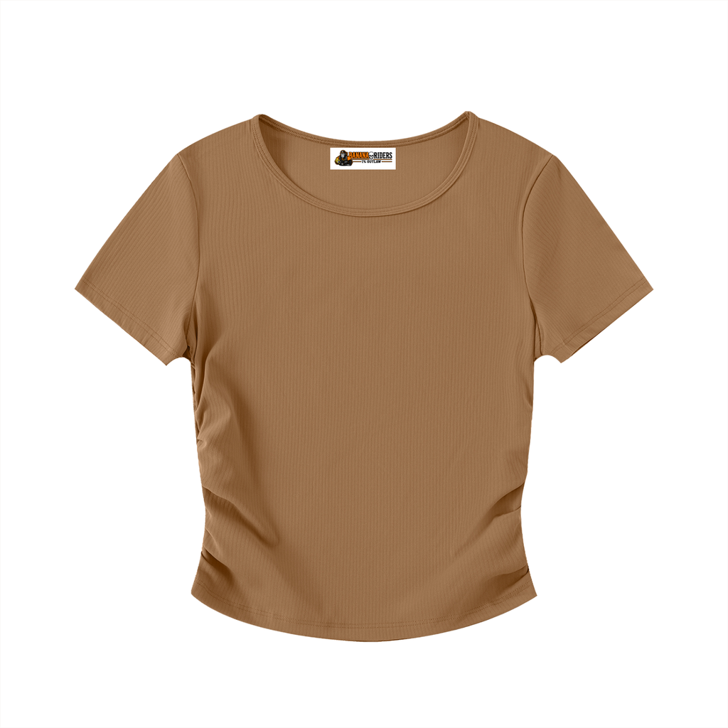 Ruched Bodycon Crop Top