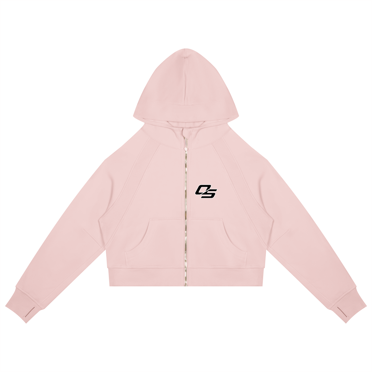 Women’s Cropped Zip-Through Hoodie