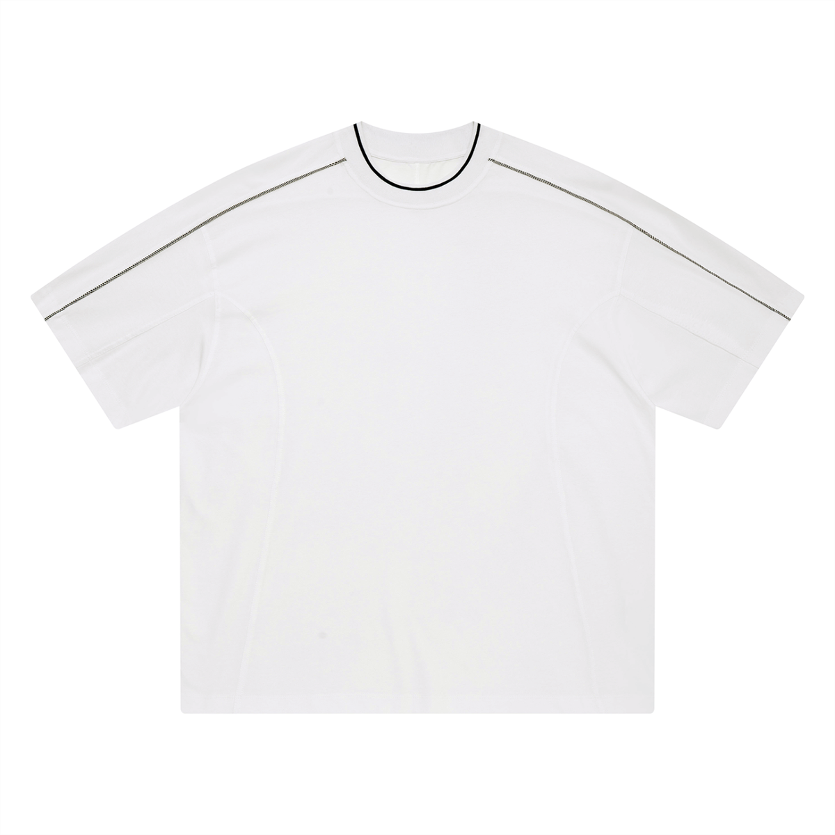Unisex Oversized Contrast Tape T-Shirt