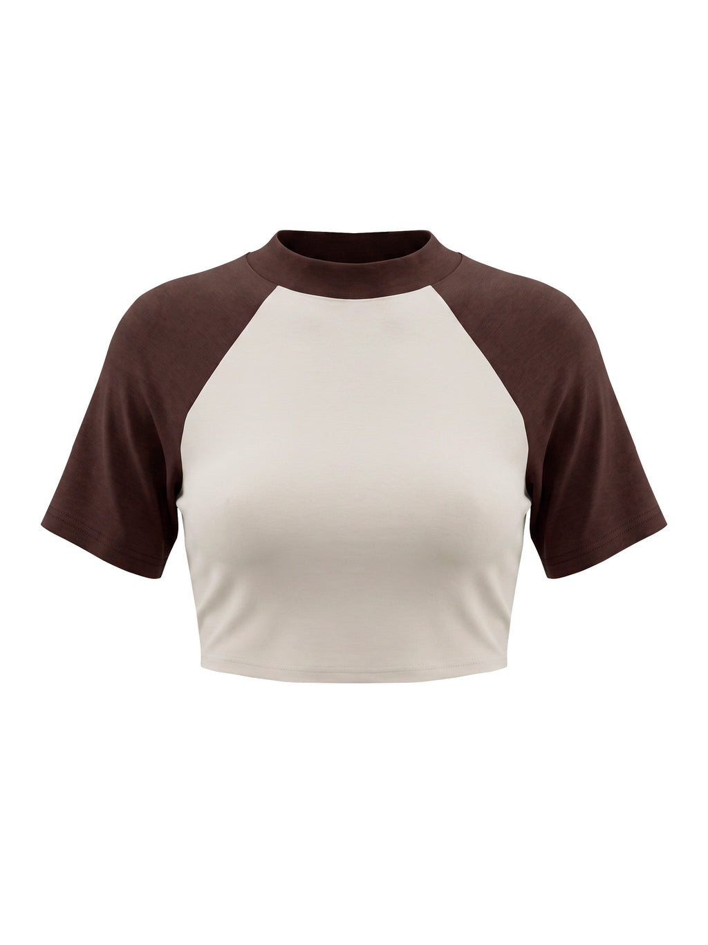 Women’s Color Block Raglan Crop T-Shirt