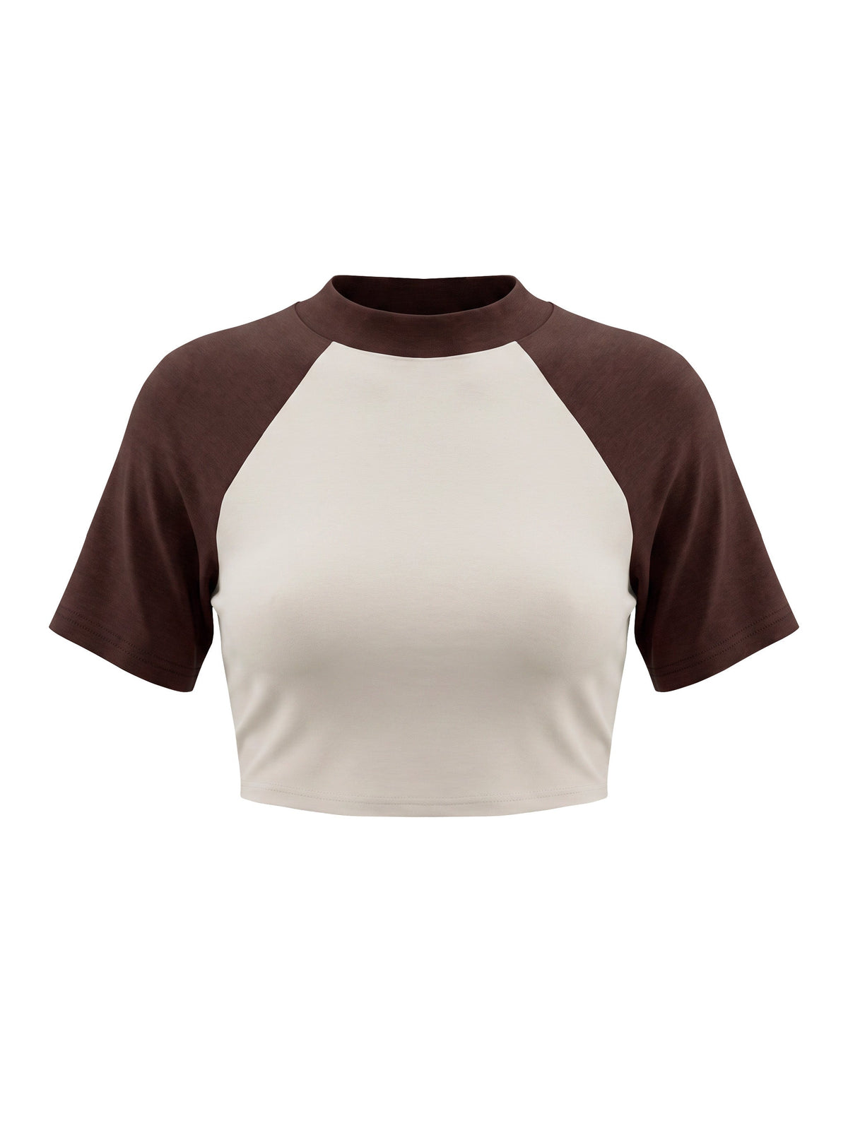 Women’s Color Block Raglan Crop T-Shirt