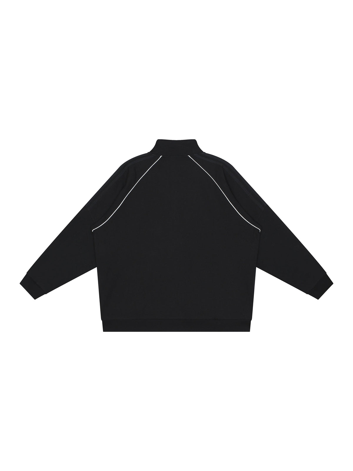 Reflective Striped Raglan Sleeve Jacket