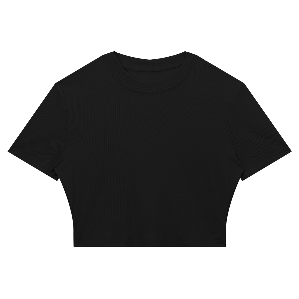 Women's Slim Ribbed Crop T-Shirt